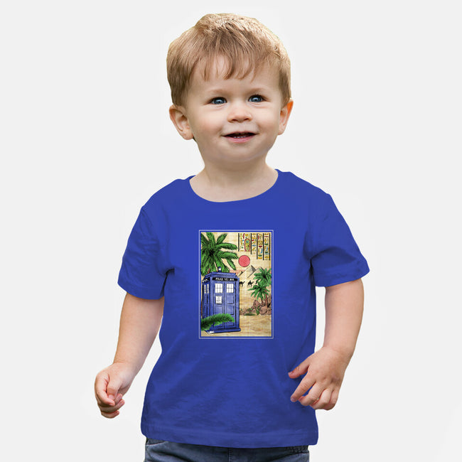 Tardis In Egypt-baby basic tee-DrMonekers