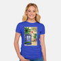 Tardis In Egypt-womens fitted tee-DrMonekers