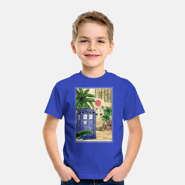 Tardis In Egypt-youth basic tee-DrMonekers