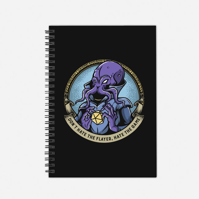Don't Hate The Flayer-none dot grid notebook-ShirtGoblin