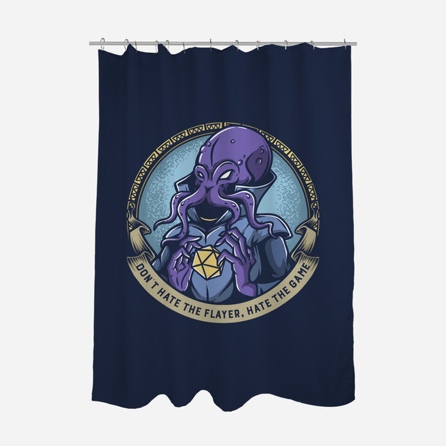Don't Hate The Flayer-none polyester shower curtain-ShirtGoblin