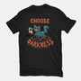 Cat Chooses Darkness-womens fitted tee-tobefonseca
