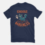 Cat Chooses Darkness-womens fitted tee-tobefonseca