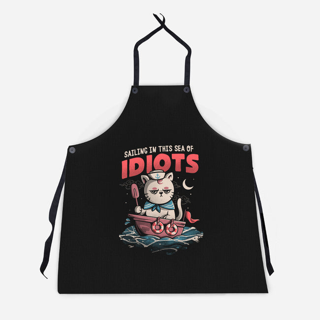 Sea Of Idiots-unisex kitchen apron-eduely
