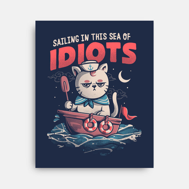 Sea Of Idiots-none stretched canvas-eduely