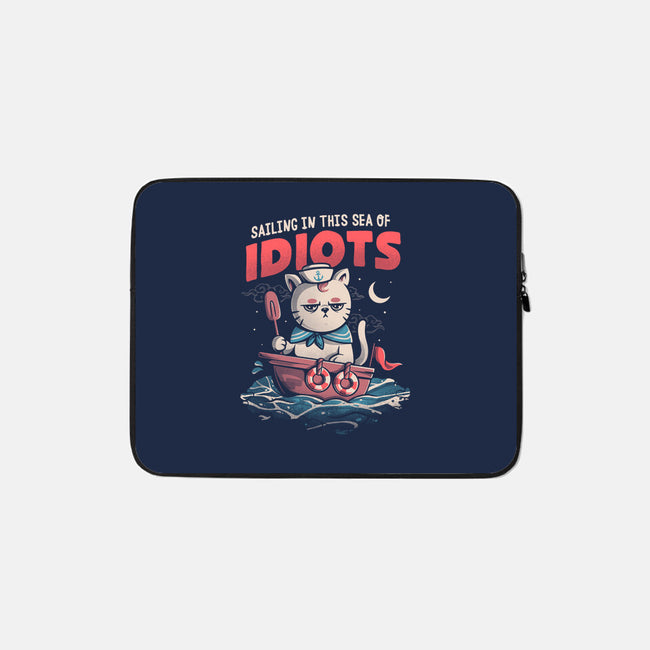 Sea Of Idiots-none zippered laptop sleeve-eduely
