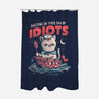 Sea Of Idiots-none polyester shower curtain-eduely
