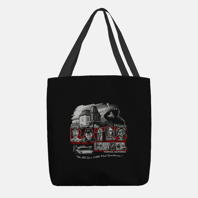 Stay At The Bates-none basic tote bag-goodidearyan