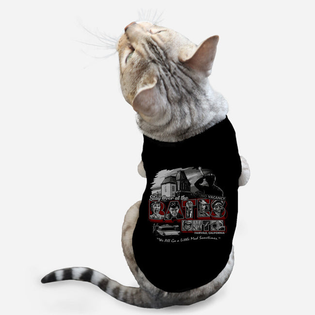 Stay At The Bates-cat basic pet tank-goodidearyan