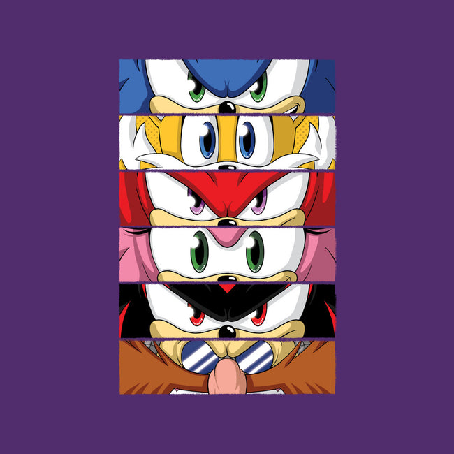 Sonic Eyes-none polyester shower curtain-danielmorris1993