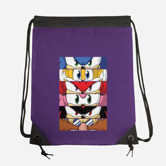 Sonic Eyes-none drawstring bag-danielmorris1993
