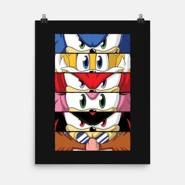 Sonic Eyes-none matte poster-danielmorris1993