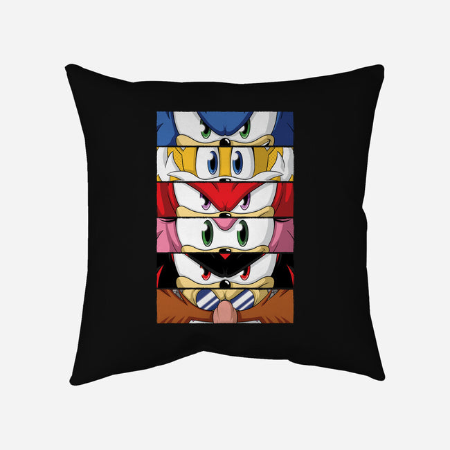 Sonic Eyes-none removable cover w insert throw pillow-danielmorris1993