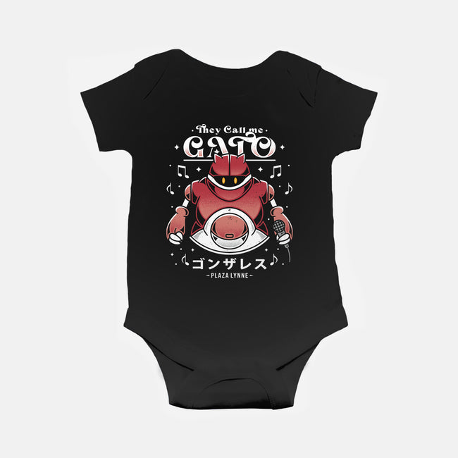 Gato-baby basic onesie-Alundrart