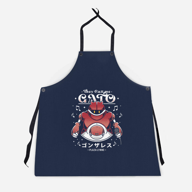 Gato-unisex kitchen apron-Alundrart