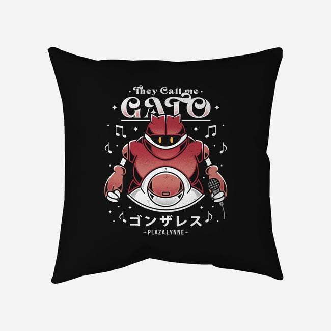 Gato-none removable cover w insert throw pillow-Alundrart