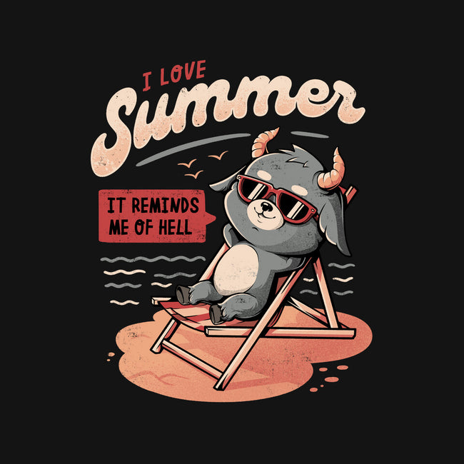 I Love Summer Hell-baby basic onesie-eduely