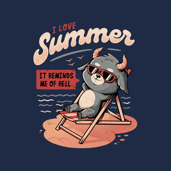 I Love Summer Hell-mens premium tee-eduely