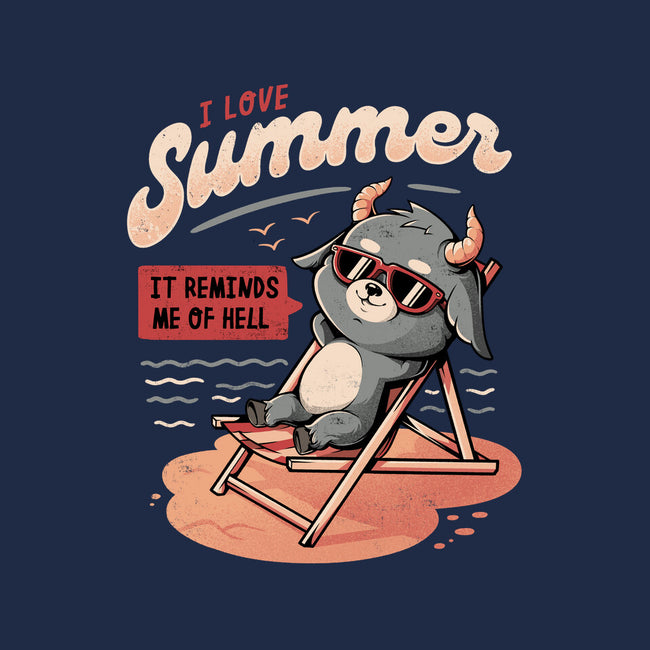 I Love Summer Hell-none stretched canvas-eduely