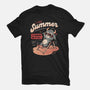 I Love Summer Hell-mens premium tee-eduely