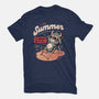 I Love Summer Hell-womens fitted tee-eduely