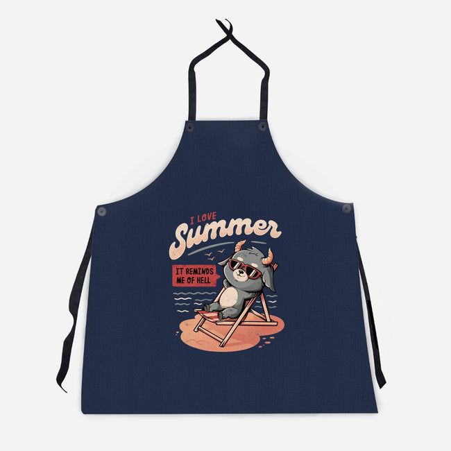I Love Summer Hell-unisex kitchen apron-eduely