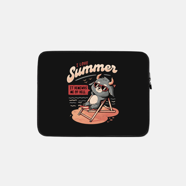 I Love Summer Hell-none zippered laptop sleeve-eduely