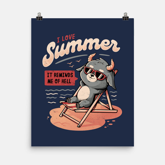 I Love Summer Hell-none matte poster-eduely