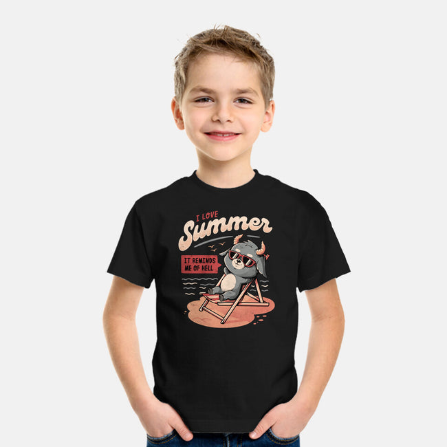 I Love Summer Hell-youth basic tee-eduely