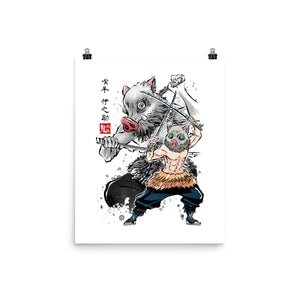 Slayer Inosuke Sumi-E