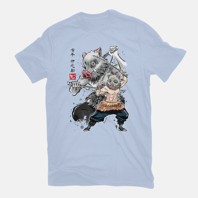 Slayer Inosuke Sumi-E-mens heavyweight tee-DrMonekers