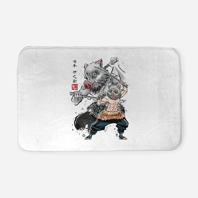 Slayer Inosuke Sumi-E-none memory foam bath mat-DrMonekers