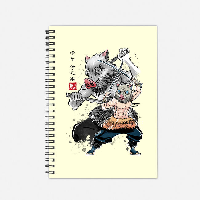 Slayer Inosuke Sumi-E-none dot grid notebook-DrMonekers