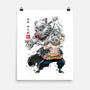 Slayer Inosuke Sumi-E-none matte poster-DrMonekers