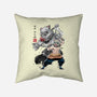 Slayer Inosuke Sumi-E-none removable cover w insert throw pillow-DrMonekers