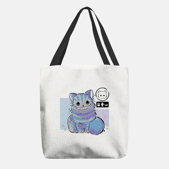 Cute Cheshire-none basic tote bag-xMorfina