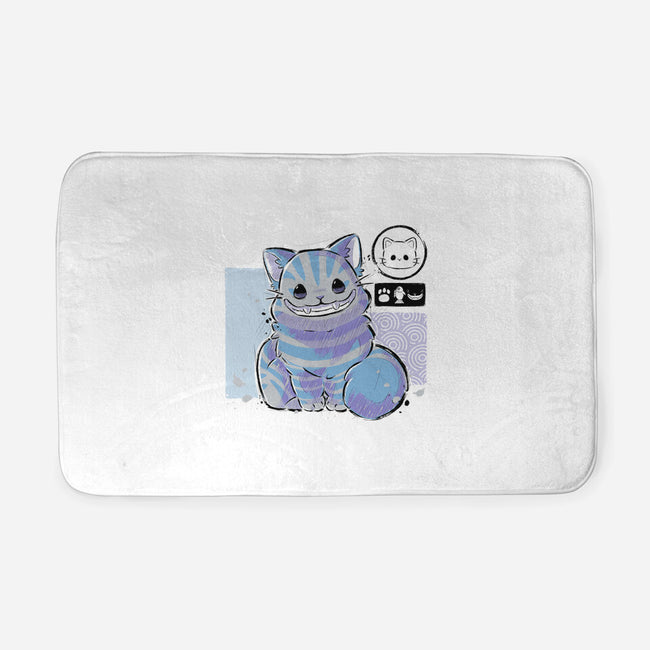 Cute Cheshire-none memory foam bath mat-xMorfina