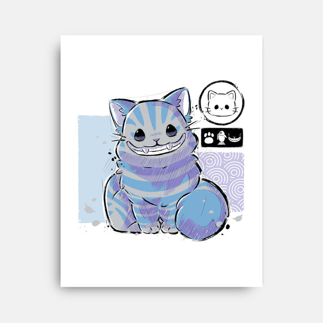 Cute Cheshire-none stretched canvas-xMorfina