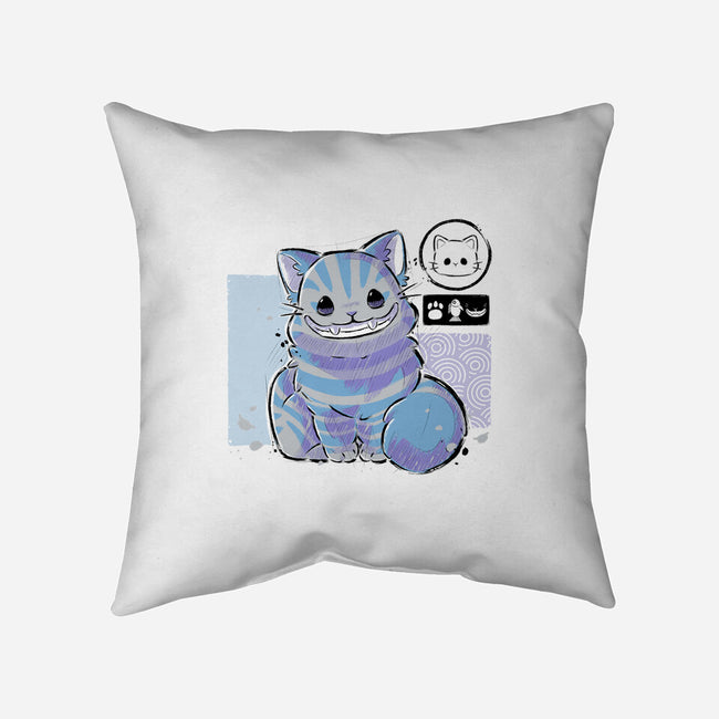 Cute Cheshire-none removable cover throw pillow-xMorfina