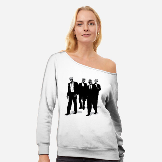 Reservoir Gentleman-womens off shoulder sweatshirt-dalethesk8er