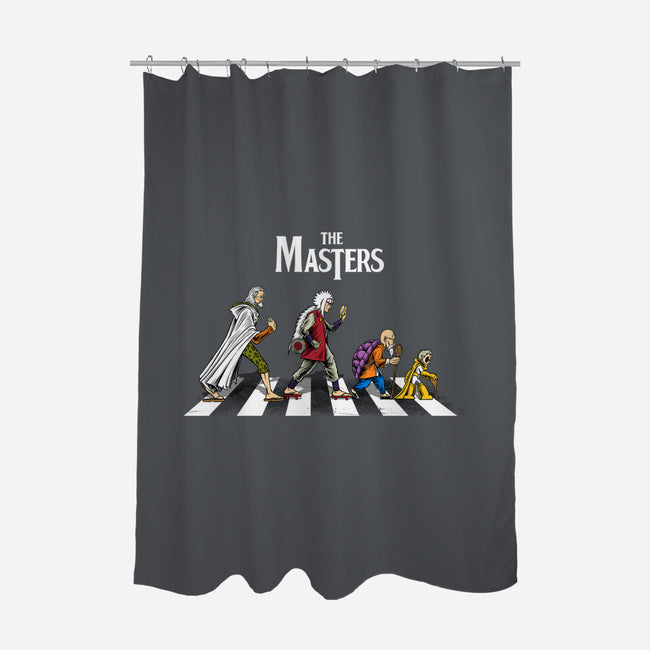 Masters Road-none polyester shower curtain-joerawks