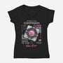 Companion Cube-womens v-neck tee-Logozaste
