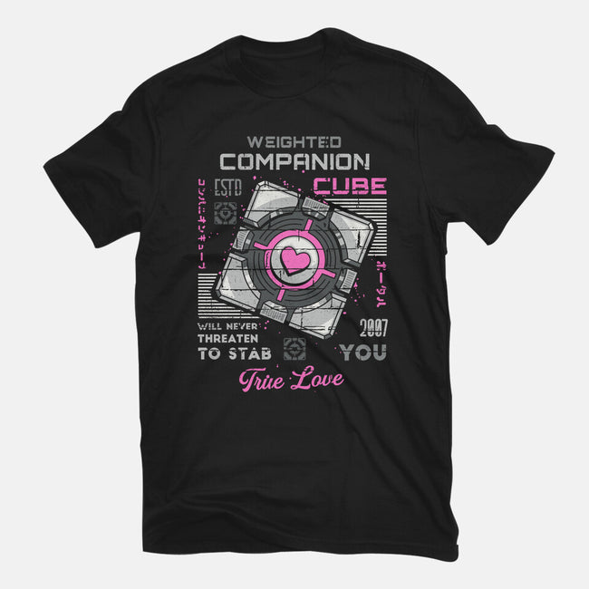 Companion Cube-mens basic tee-Logozaste