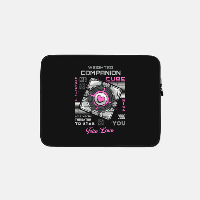 Companion Cube-none zippered laptop sleeve-Logozaste