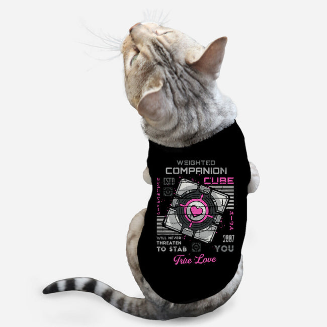 Companion Cube-cat basic pet tank-Logozaste