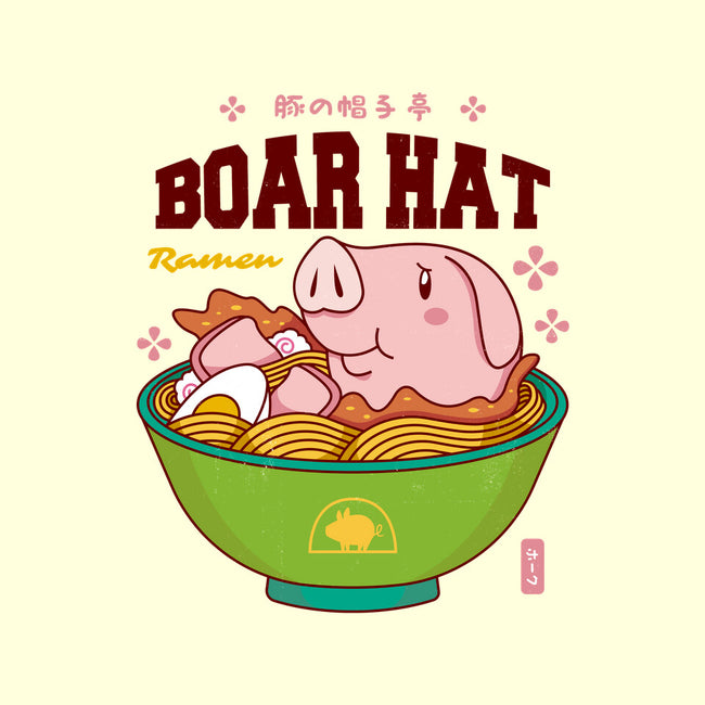 Boar Hat Ramen-none removable cover w insert throw pillow-Logozaste