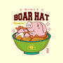 Boar Hat Ramen-none removable cover w insert throw pillow-Logozaste