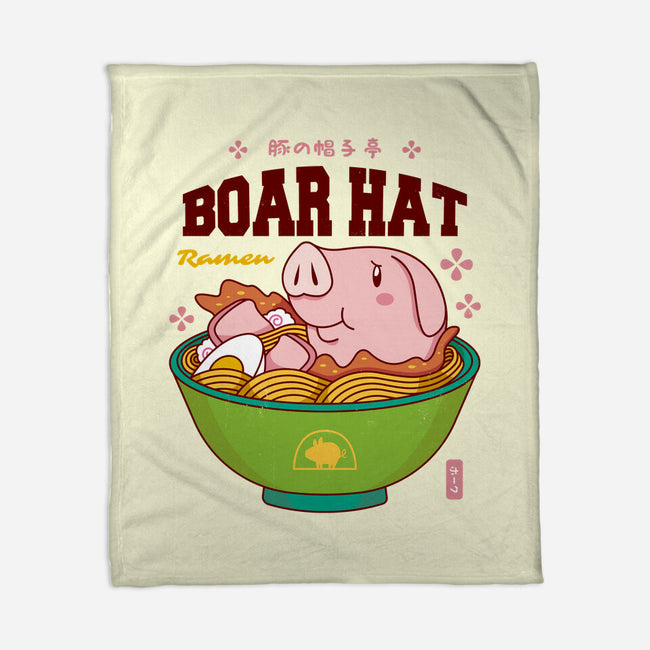 Boar Hat Ramen-none fleece blanket-Logozaste