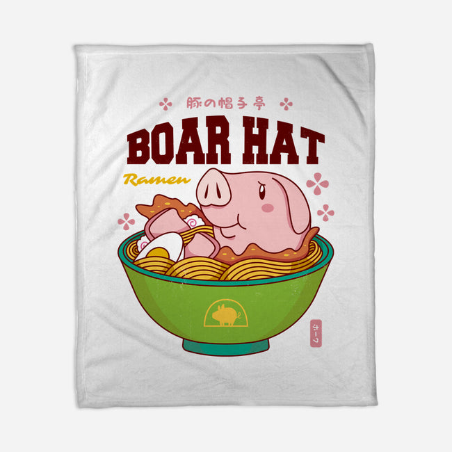 Boar Hat Ramen-none fleece blanket-Logozaste