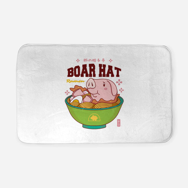 Boar Hat Ramen-none memory foam bath mat-Logozaste